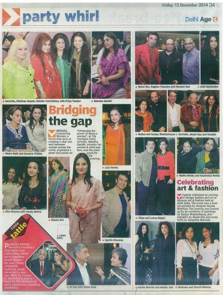 BRIDGES ( as in Asian Age)